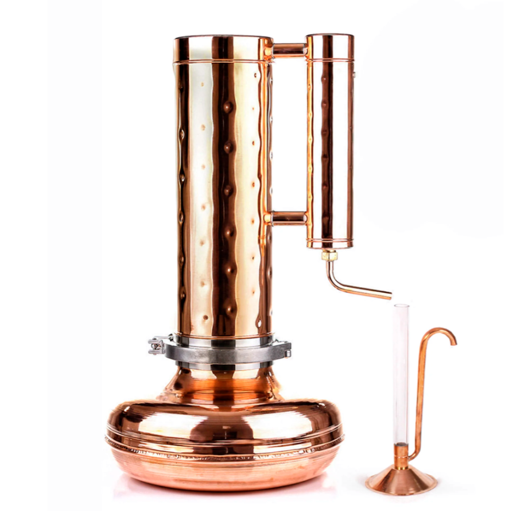 Copper distiller with column capacity